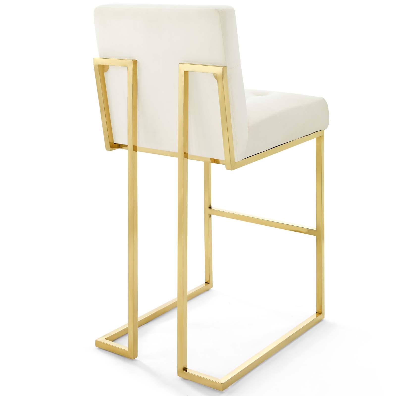 Modway Privy Gold Stainless Steel Performance Velvet Bar Stool - EEI-3856 | Bar Stools | Modishstore - 20