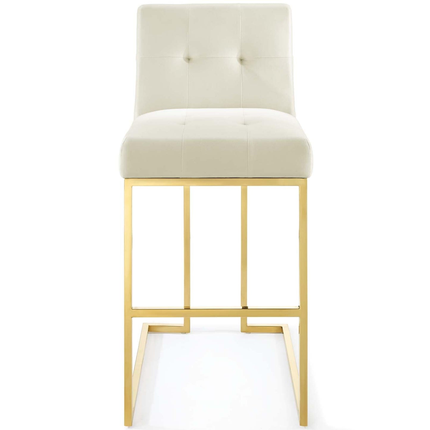 Modway Privy Gold Stainless Steel Performance Velvet Bar Stool - EEI-3856 | Bar Stools | Modishstore - 21