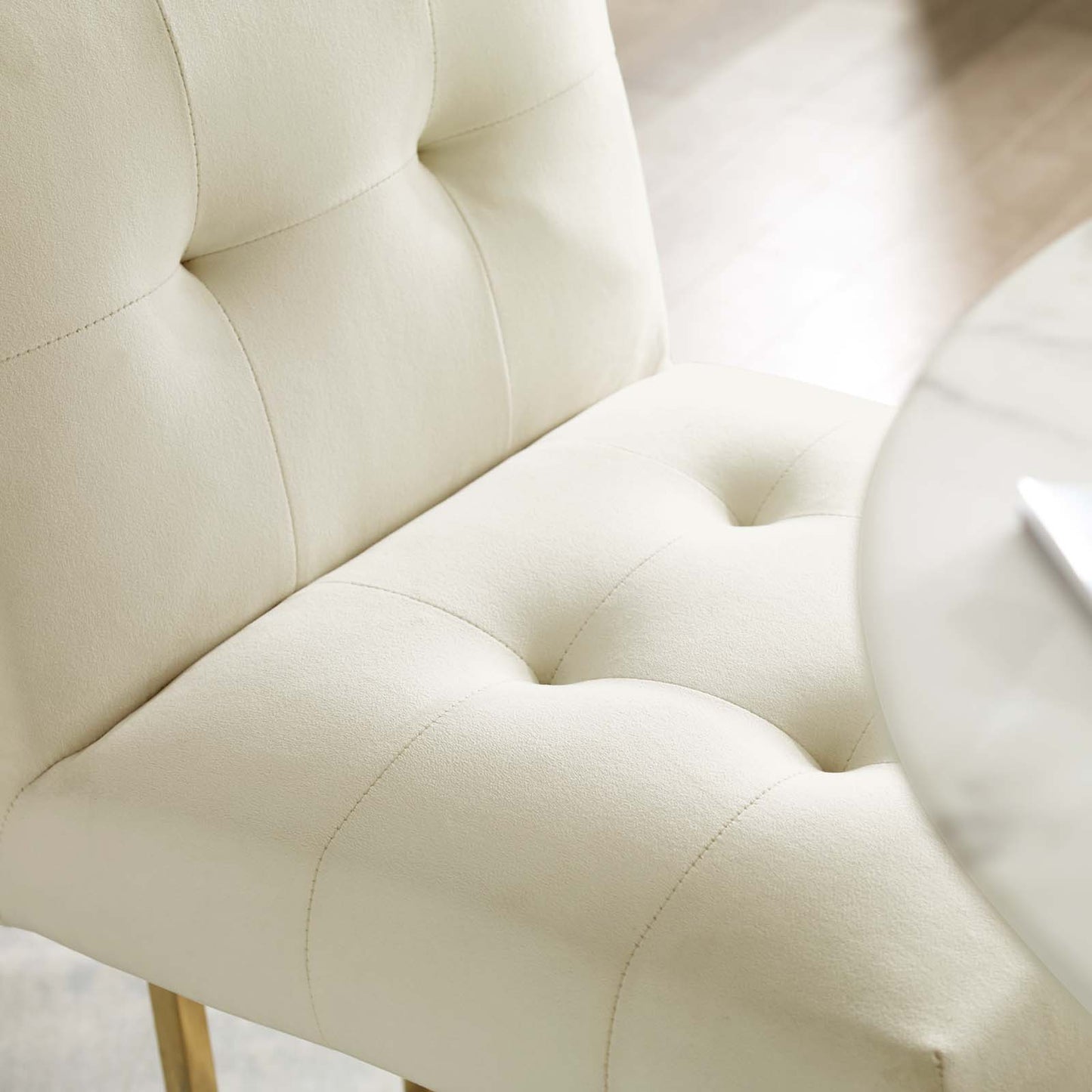 Modway Privy Gold Stainless Steel Performance Velvet Bar Stool - EEI-3856 | Bar Stools | Modishstore - 24