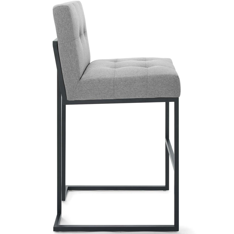 Privy Black Stainless Steel Upholstered Fabric Bar Stool By Modway - EEI-3857 | Bar Stools | Modishstore - 3