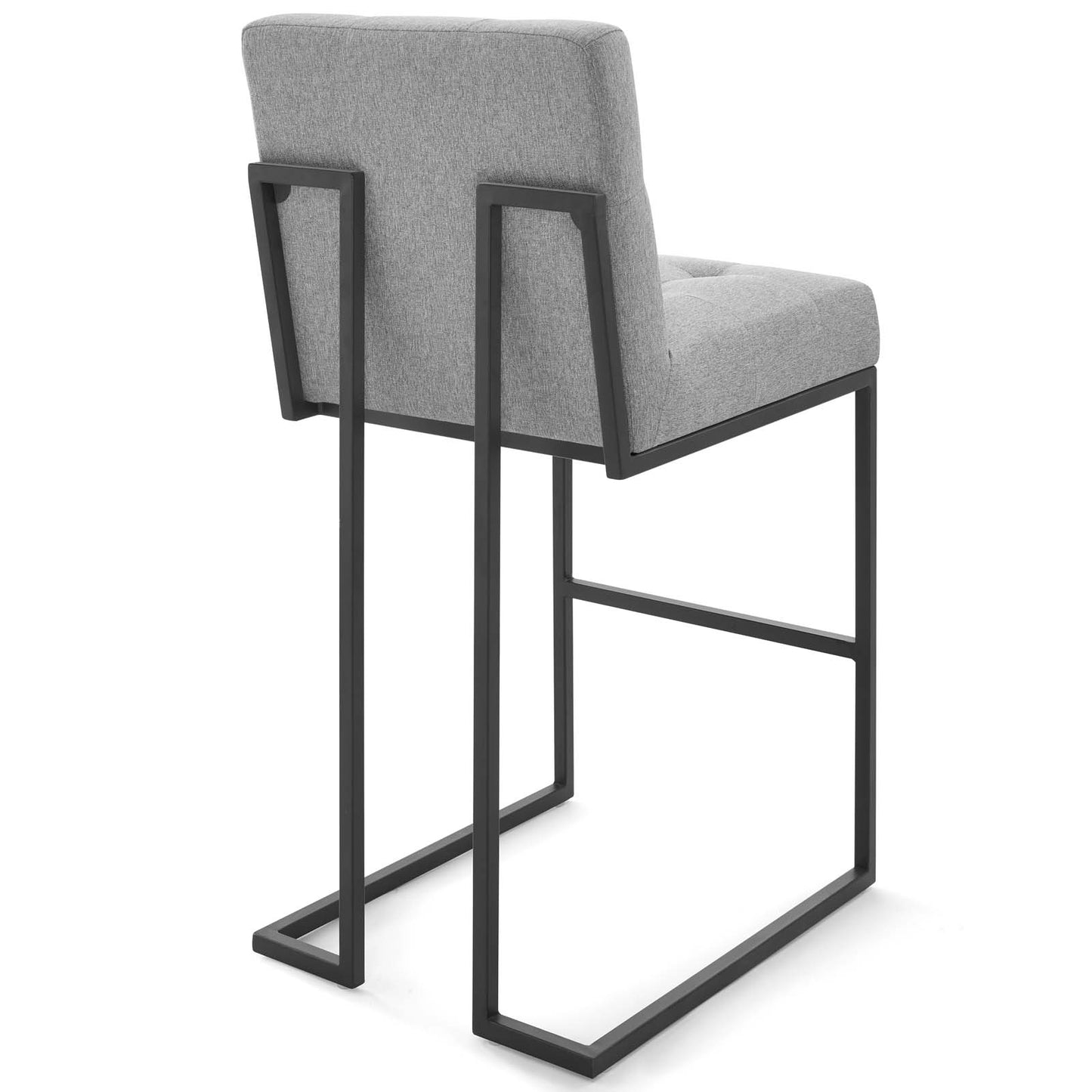Privy Black Stainless Steel Upholstered Fabric Bar Stool By Modway - EEI-3857 | Bar Stools | Modishstore - 4