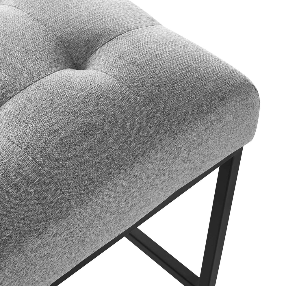 Privy Black Stainless Steel Upholstered Fabric Bar Stool By Modway - EEI-3857 | Bar Stools | Modishstore - 6
