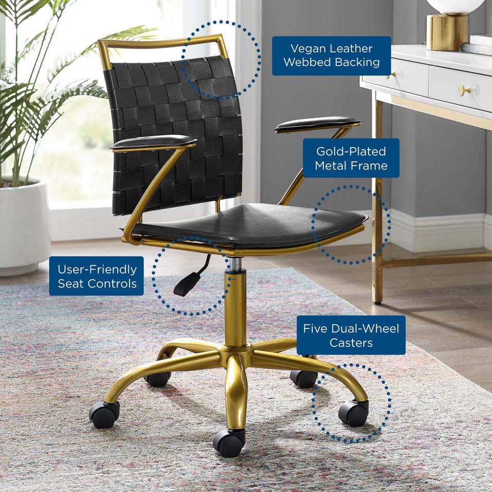 Modway Fuse Faux Leather Office Chair - EEI-3868 | Office Chairs | Modishstore - 8