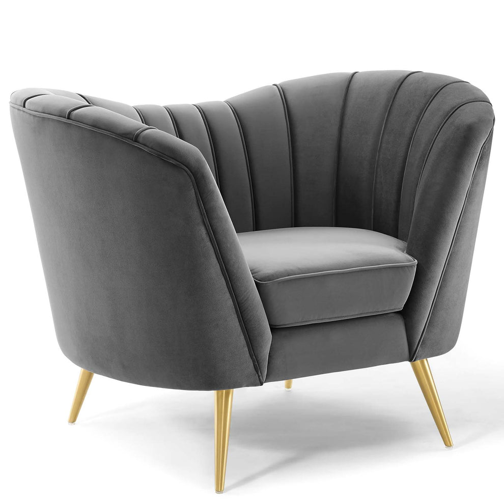 Modway Opportunity Performance Velvet Armchair - EEI-3874 | Armchairs | Modishstore - 2