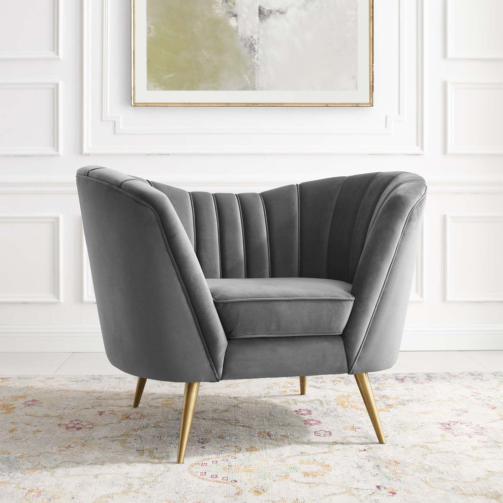 Modway Opportunity Performance Velvet Armchair - EEI-3874 | Armchairs | Modishstore - 1