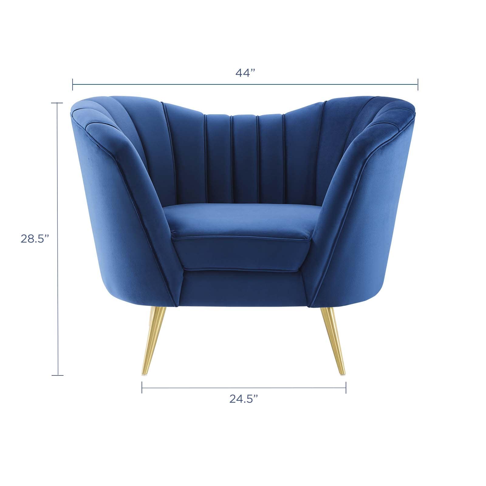 Modway Opportunity Performance Velvet Armchair - EEI-3874 | Armchairs | Modishstore - 13