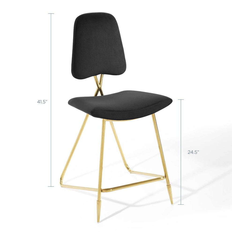 Modway Ponder Performance Velvet Counter Stool - EEI-3879 | Counter Stools | Modishstore - 2