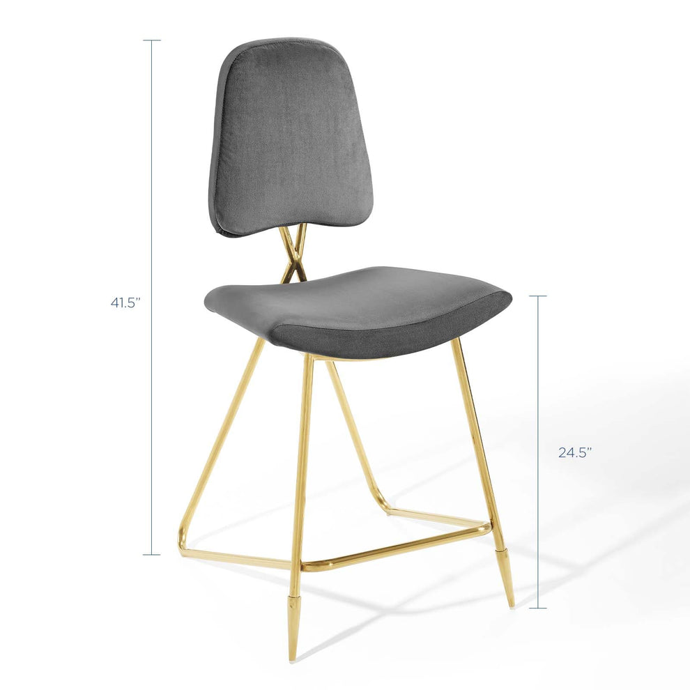 Modway Ponder Performance Velvet Counter Stool - EEI-3879 | Counter Stools | Modishstore - 10