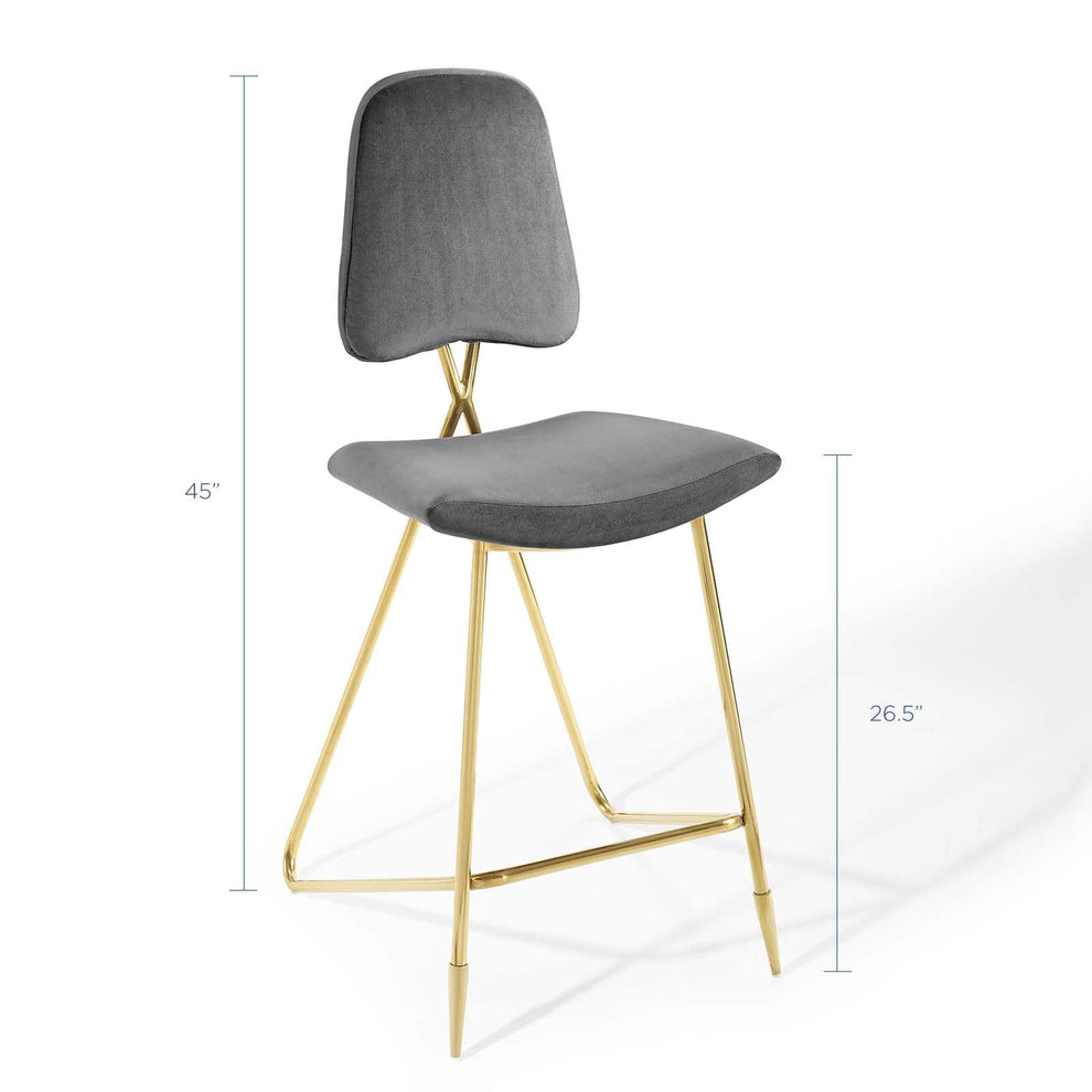 Modway Ponder Performance Velvet Bar Stool - EEI-3880 | Bar Stools | Modishstore - 10