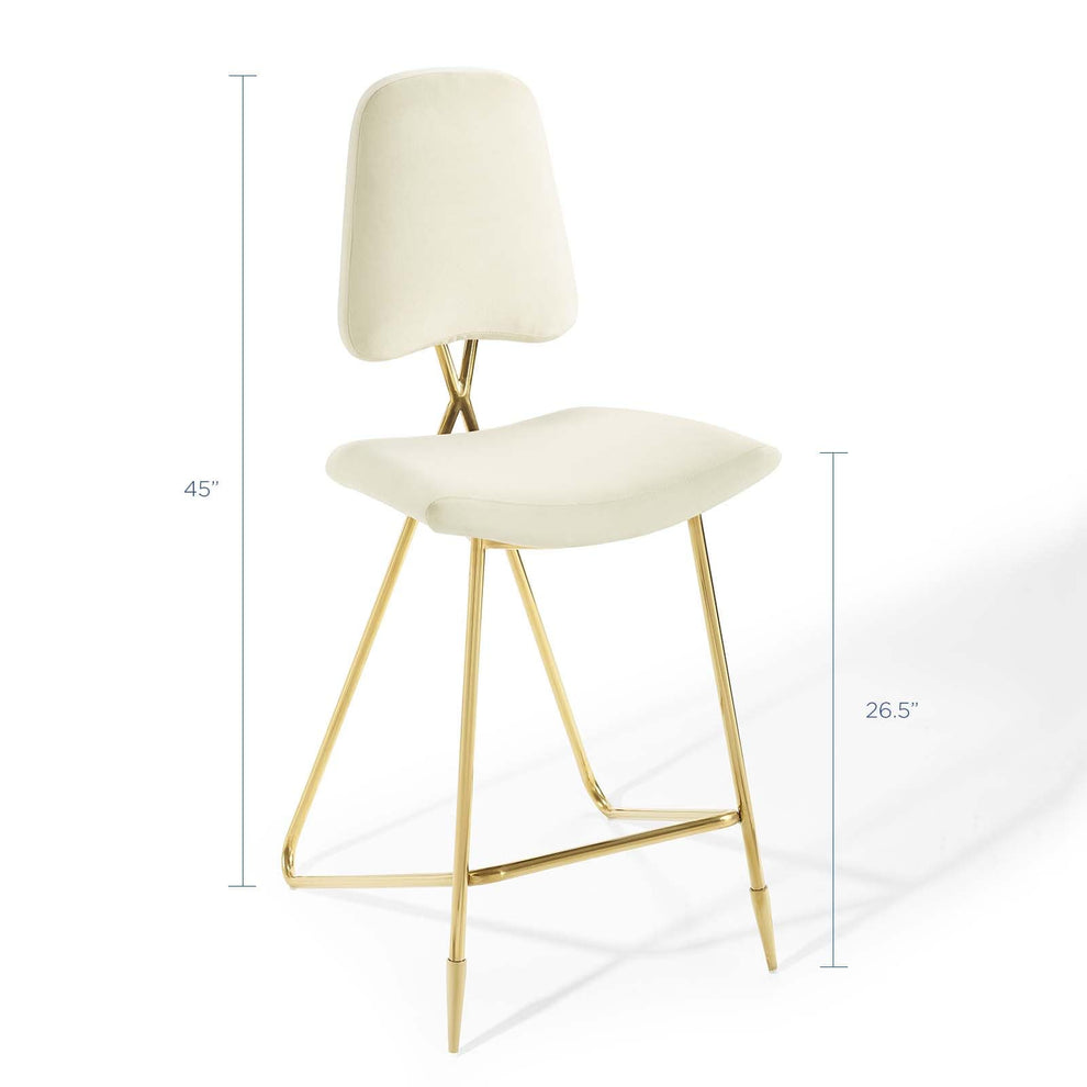 Modway Ponder Performance Velvet Bar Stool - EEI-3880 | Bar Stools | Modishstore - 18