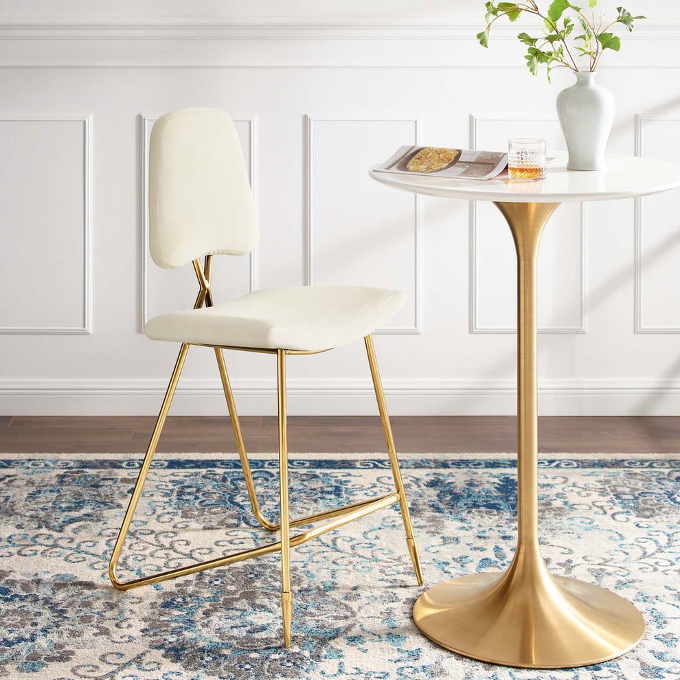 Modway Ponder Performance Velvet Bar Stool - EEI-3880 | Bar Stools | Modishstore - 24