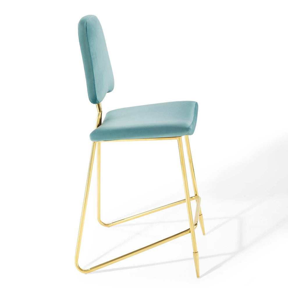 Modway Ponder Performance Velvet Bar Stool - EEI-3880 | Bar Stools | Modishstore - 36