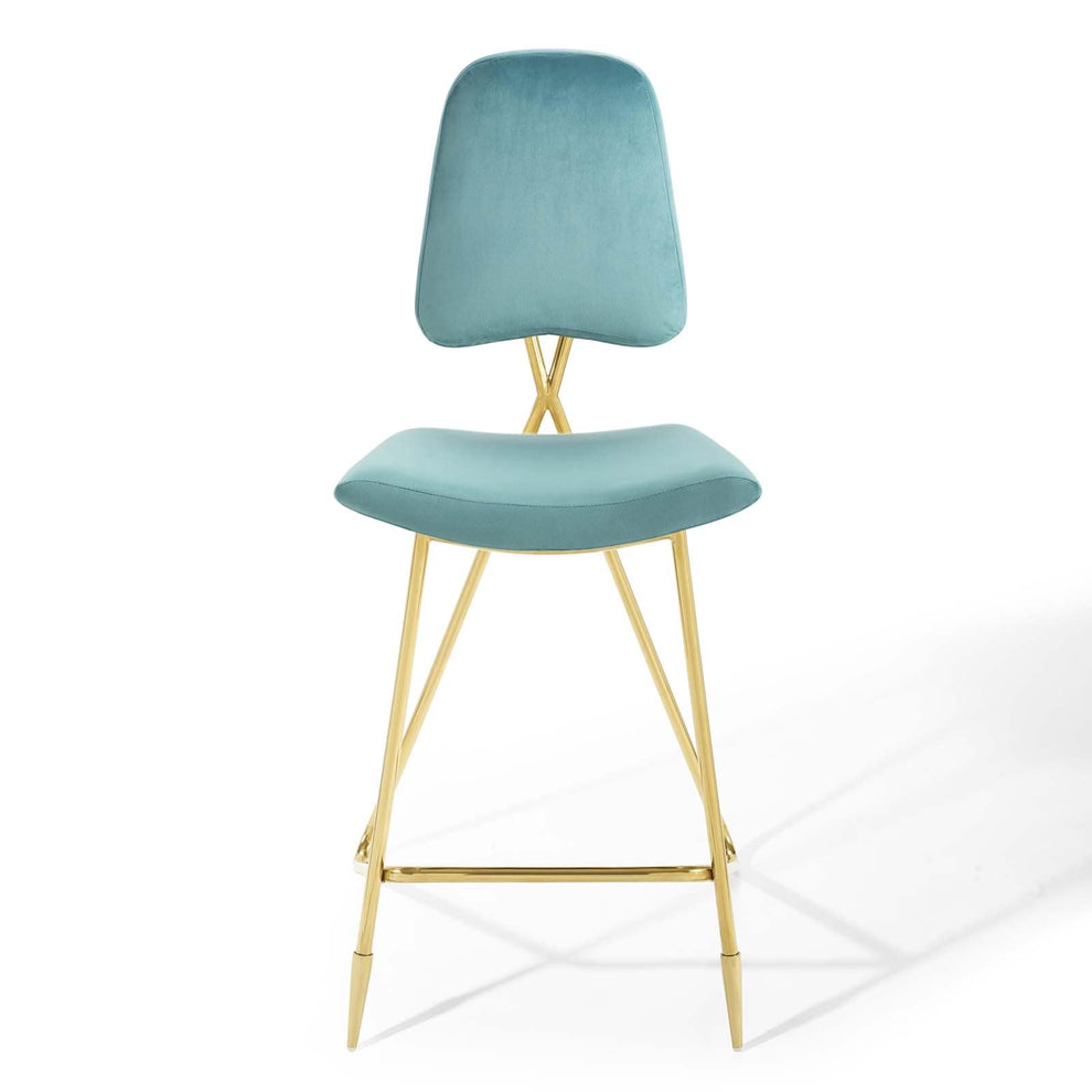 Modway Ponder Performance Velvet Bar Stool - EEI-3880 | Bar Stools | Modishstore - 38