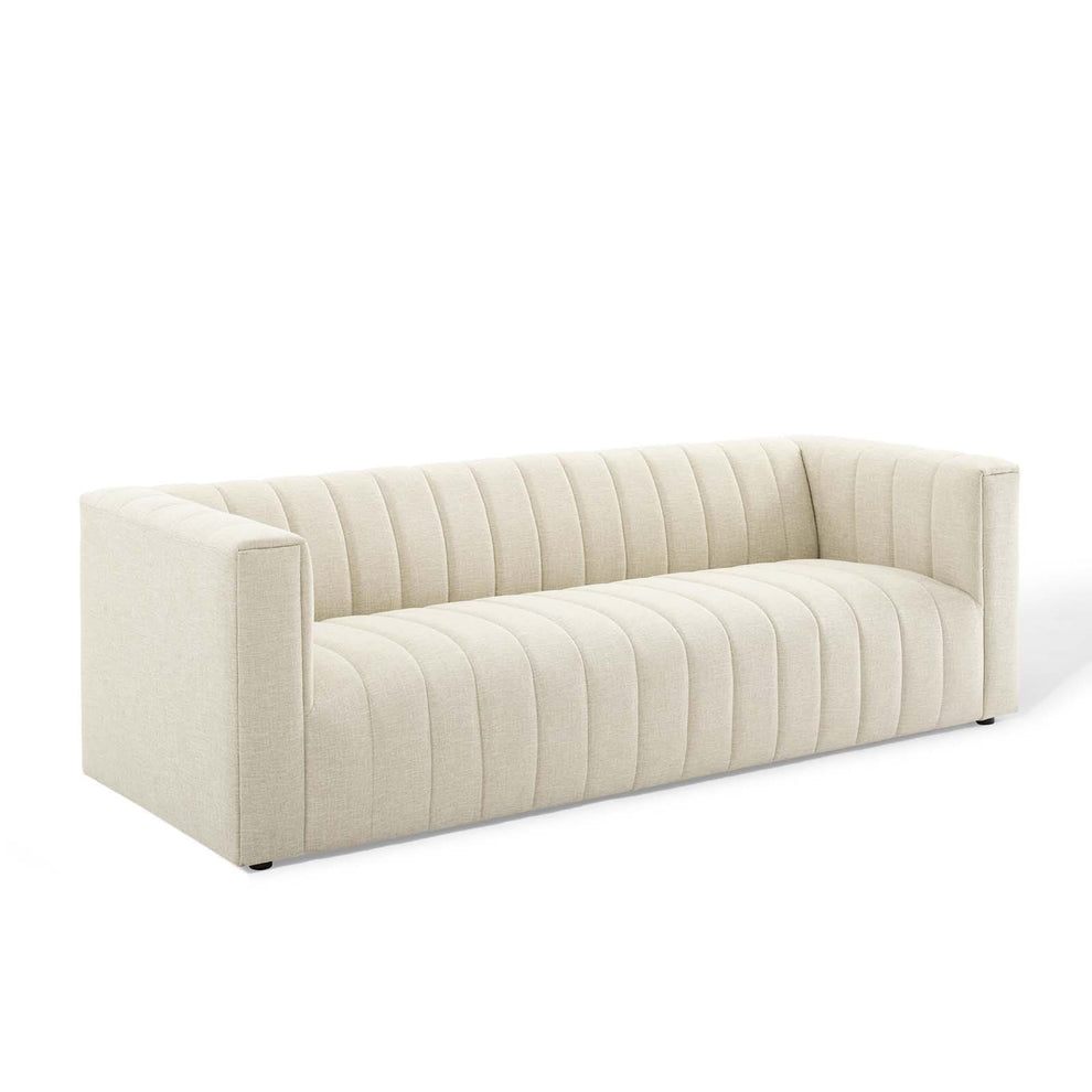 Modway Reflection Channel Tufted Upholstered Fabric Sofa - EEI-3881 | Sofas | Modishstore - 3