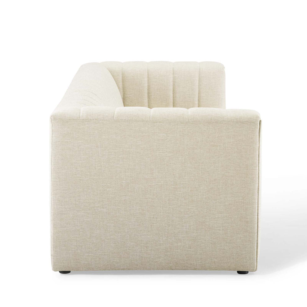Modway Reflection Channel Tufted Upholstered Fabric Sofa - EEI-3881 | Sofas | Modishstore - 5