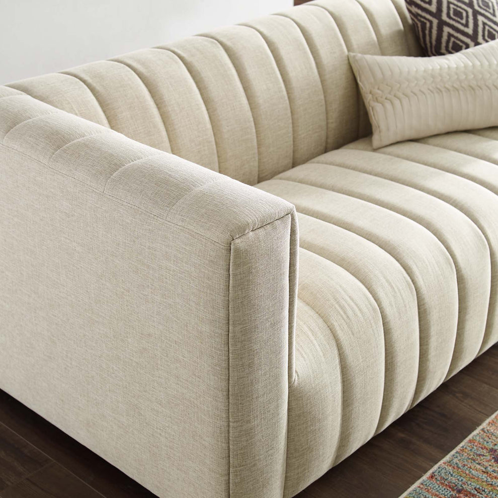 Modway Reflection Channel Tufted Upholstered Fabric Sofa - EEI-3881 | Sofas | Modishstore - 8