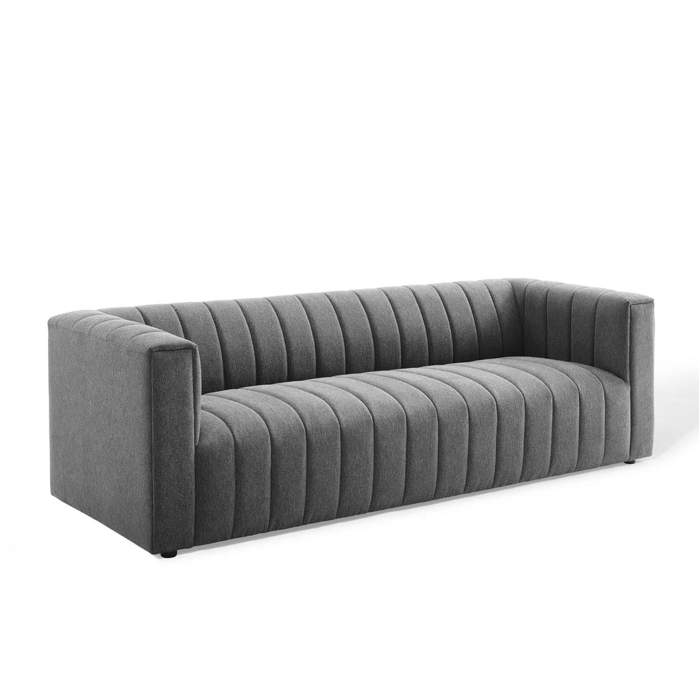 Modway Reflection Channel Tufted Upholstered Fabric Sofa - EEI-3881 | Sofas | Modishstore - 12