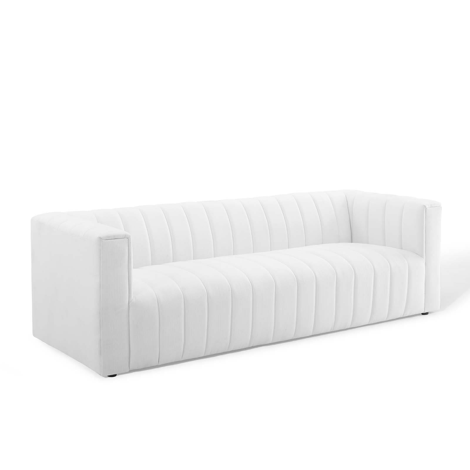 Modway Reflection Channel Tufted Upholstered Fabric Sofa | Sofas | Modishstore-37