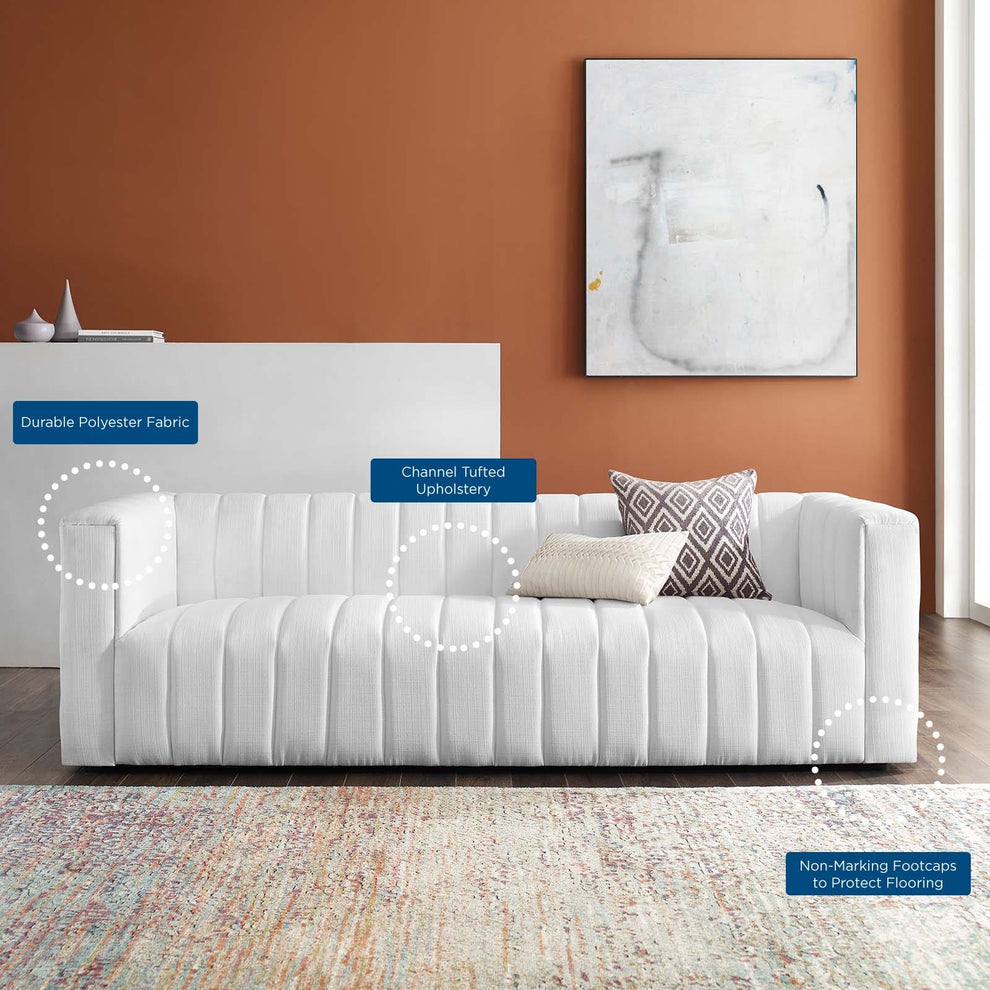 Modway Reflection Channel Tufted Upholstered Fabric Sofa - EEI-3881 | Sofas | Modishstore - 17
