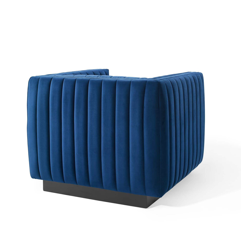 Modway Conjure Channel Tufted Performance Velvet Accent Armchair - EEI-3884 | Armchairs | Modishstore - 5