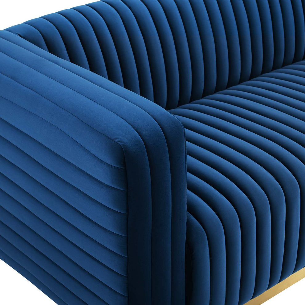 Modway Charisma Channel Tufted Performance Velvet Living Room Sofa - EEI-3886 | Sofas | Modishstore - 22
