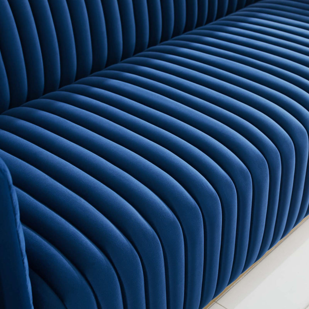 Modway Charisma Channel Tufted Performance Velvet Living Room Sofa - EEI-3886 | Sofas | Modishstore - 23