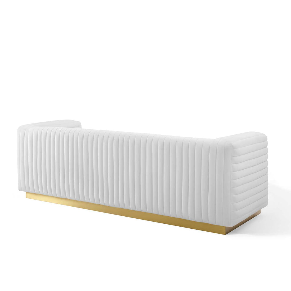 Modway Charisma Channel Tufted Performance Velvet Living Room Sofa - EEI-3886 | Sofas | Modishstore - 28