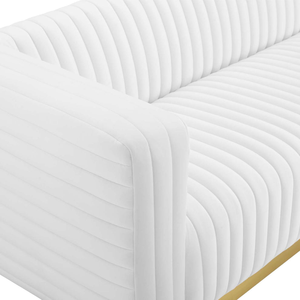 Modway Charisma Channel Tufted Performance Velvet Living Room Sofa - EEI-3886 | Sofas | Modishstore - 30