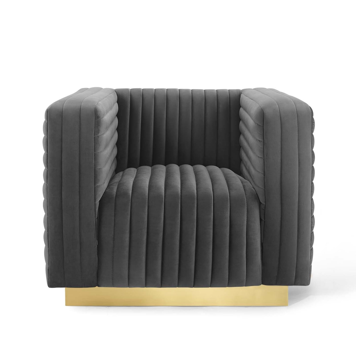 Modway Charisma Channel Tufted Performance Velvet Accent Armchair - EEI-3887 | Armchairs | Modishstore - 5