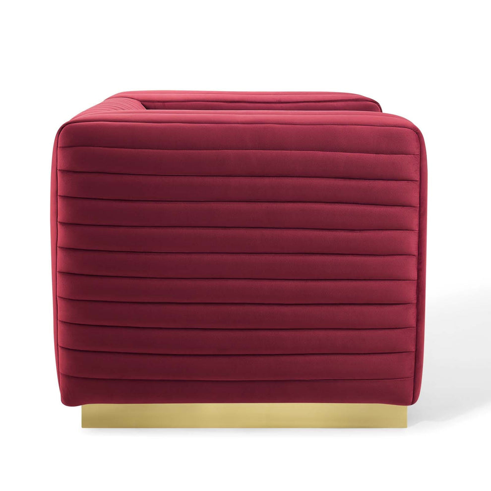 Modway Charisma Channel Tufted Performance Velvet Accent Armchair - EEI-3887 | Armchairs | Modishstore - 11