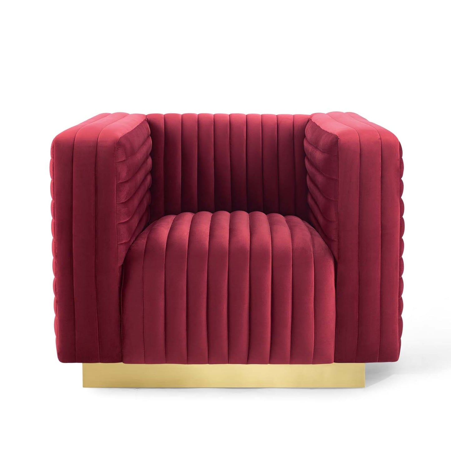 Modway Charisma Channel Tufted Performance Velvet Accent Armchair | Armchairs | Modishstore-13