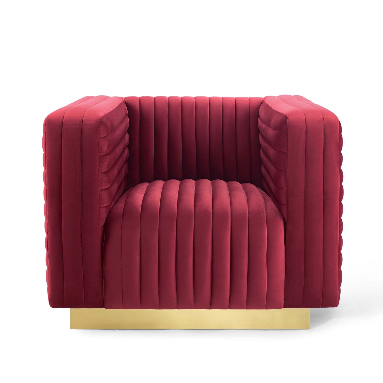 Modway Charisma Channel Tufted Performance Velvet Accent Armchair - EEI-3887 | Armchairs | Modishstore - 13