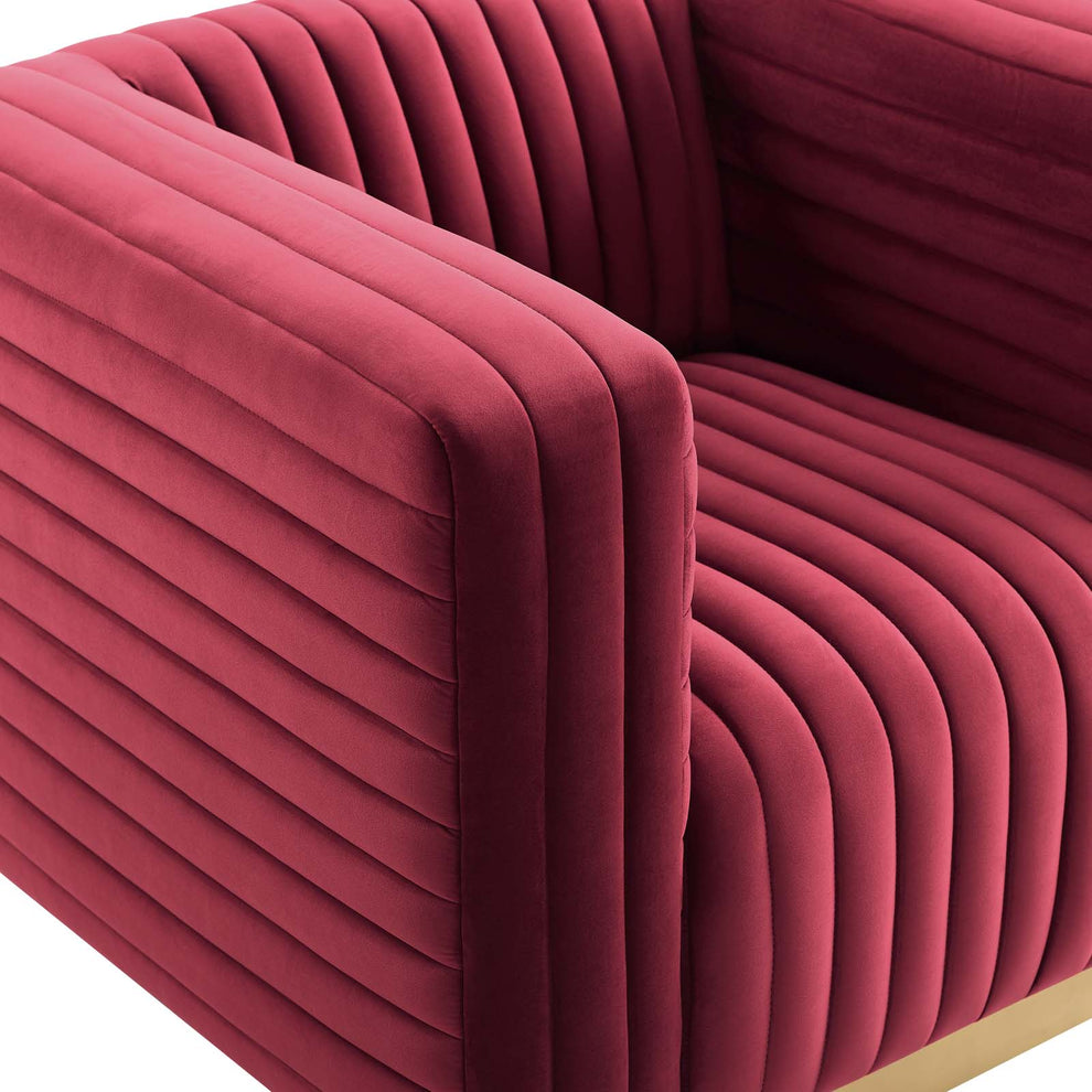 Modway Charisma Channel Tufted Performance Velvet Accent Armchair - EEI-3887 | Armchairs | Modishstore - 14