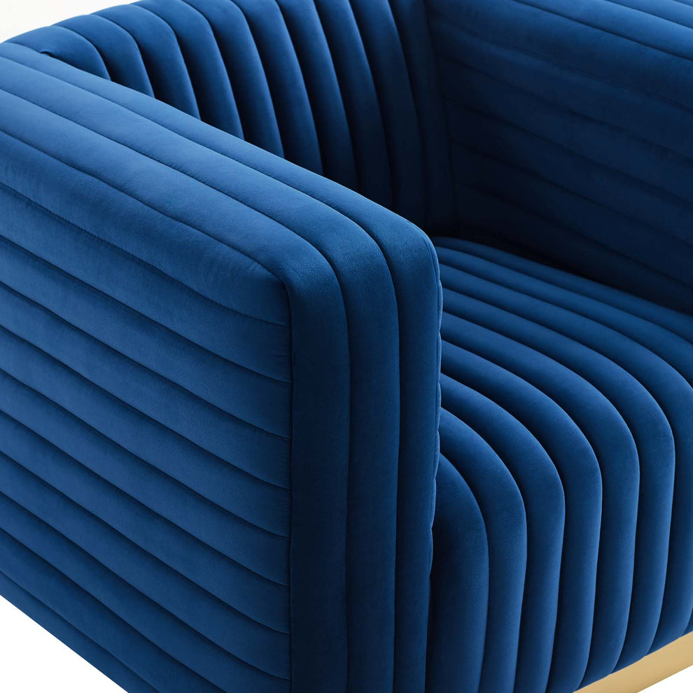 Modway Charisma Channel Tufted Performance Velvet Accent Armchair - EEI-3887 | Armchairs | Modishstore - 21