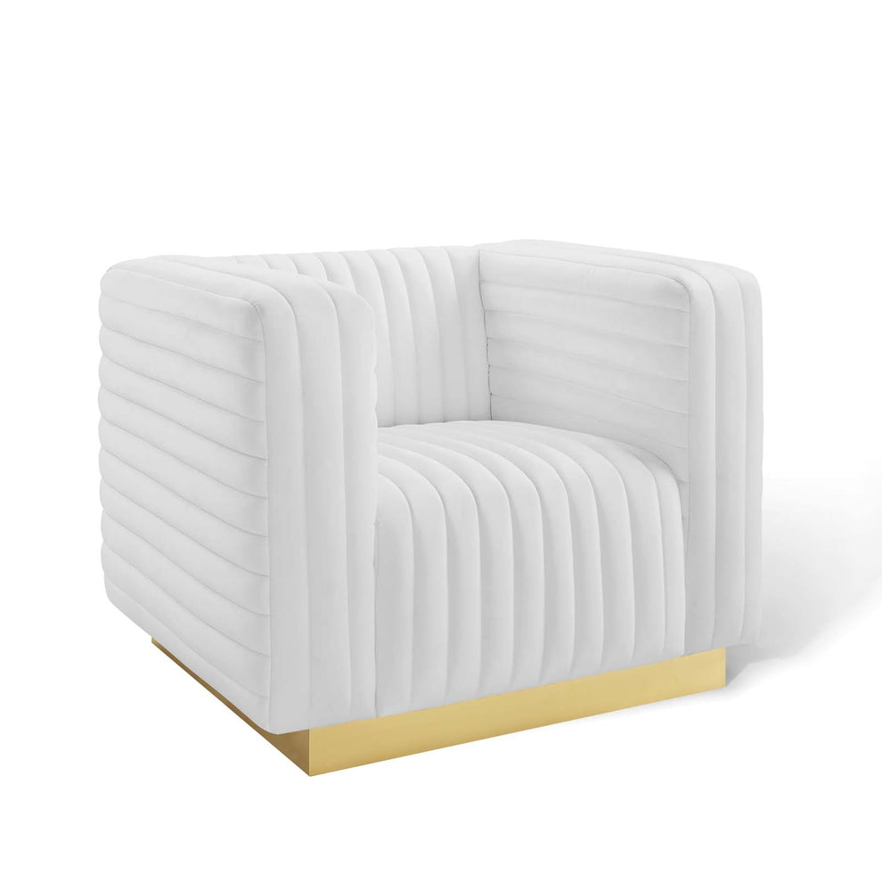 Modway Charisma Channel Tufted Performance Velvet Accent Armchair - EEI-3887 | Armchairs | Modishstore - 24