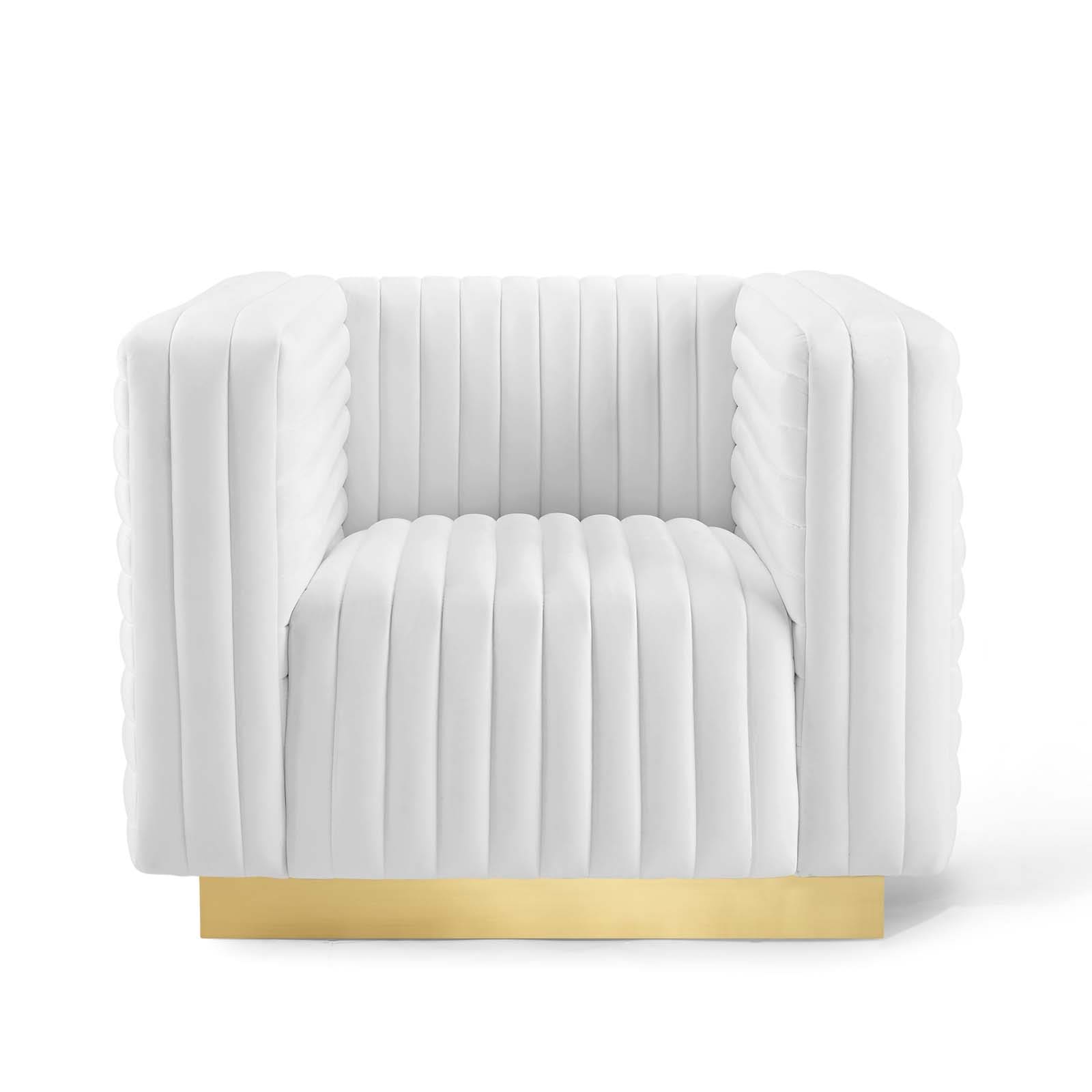 Modway Charisma Channel Tufted Performance Velvet Accent Armchair | Armchairs | Modishstore-28