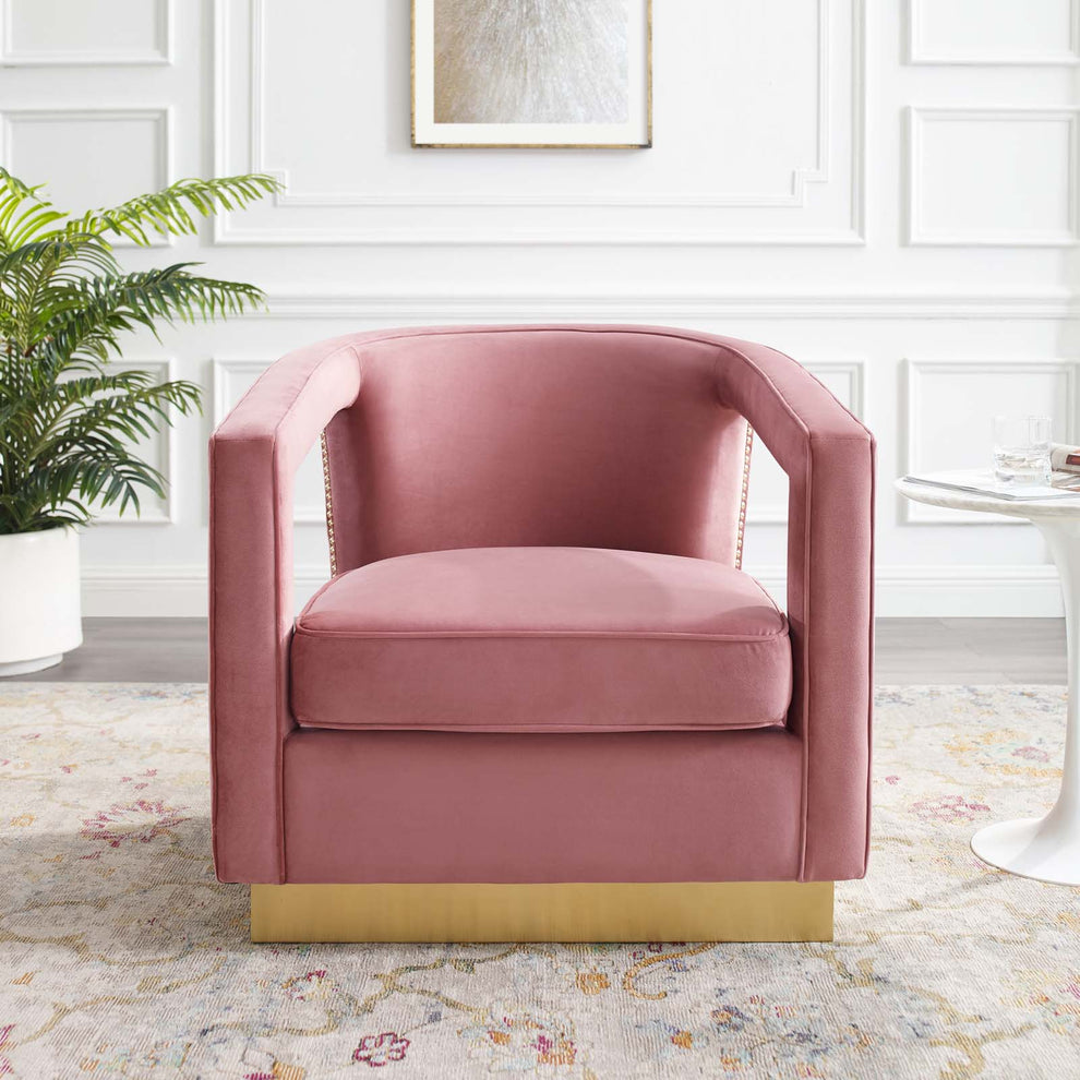 Modway Frolick Performance Velvet Armchair - EEI-3888 | Armchairs | Modishstore - 9