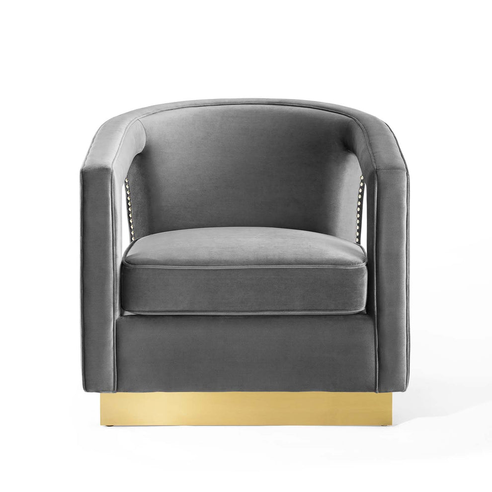 Modway Frolick Performance Velvet Armchair - EEI-3888 | Armchairs | Modishstore - 15