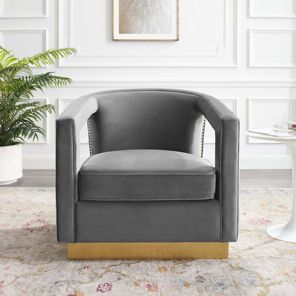 Modway Frolick Performance Velvet Armchair - EEI-3888 | Armchairs | Modishstore - 16