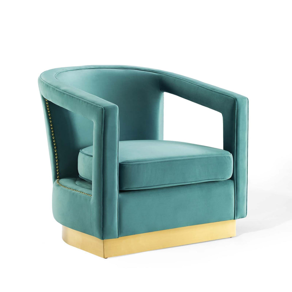 Modway Frolick Performance Velvet Armchair - EEI-3888 | Armchairs | Modishstore - 19