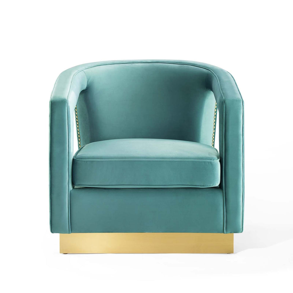 Modway Frolick Performance Velvet Armchair - EEI-3888 | Armchairs | Modishstore - 51