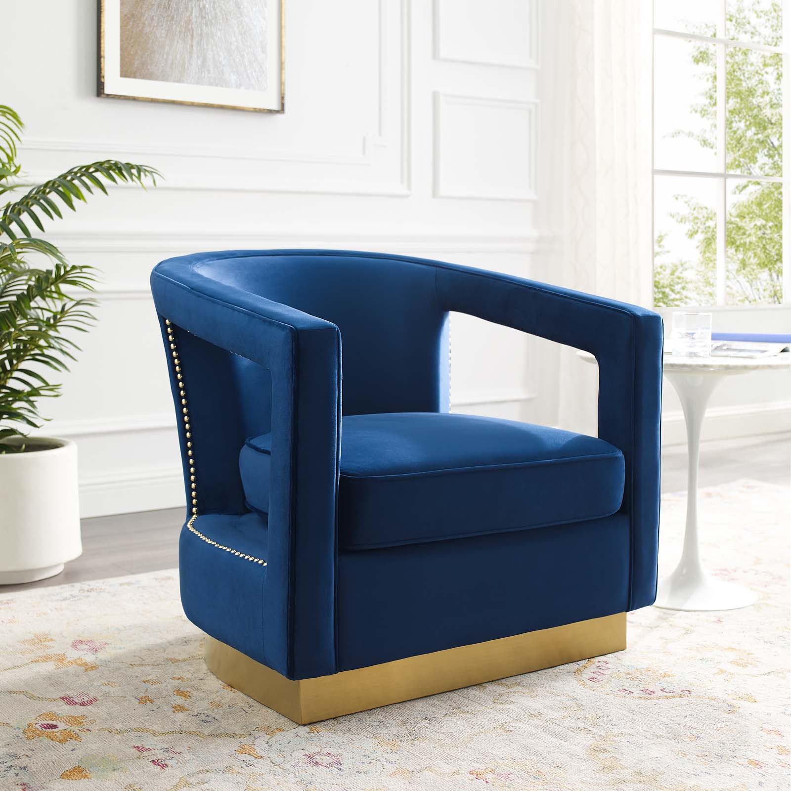 Modway Frolick Performance Velvet Armchair - EEI-3888 | Armchairs | Modishstore - 22