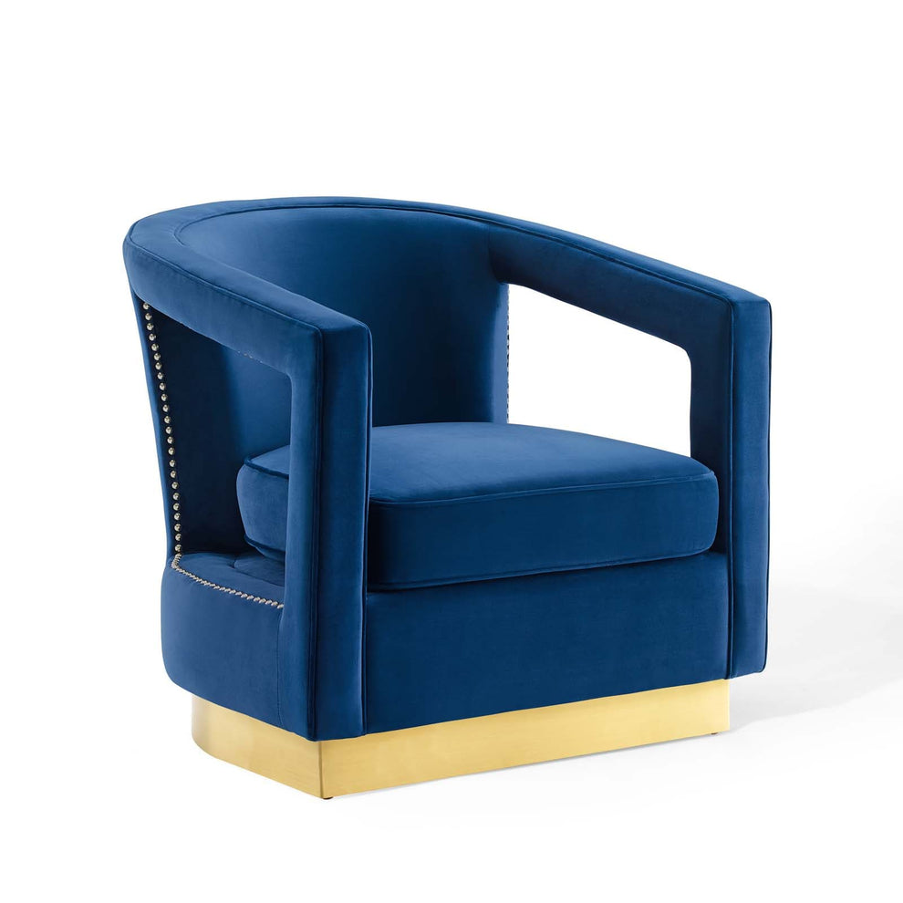 Modway Frolick Performance Velvet Armchair - EEI-3888 | Armchairs | Modishstore - 24