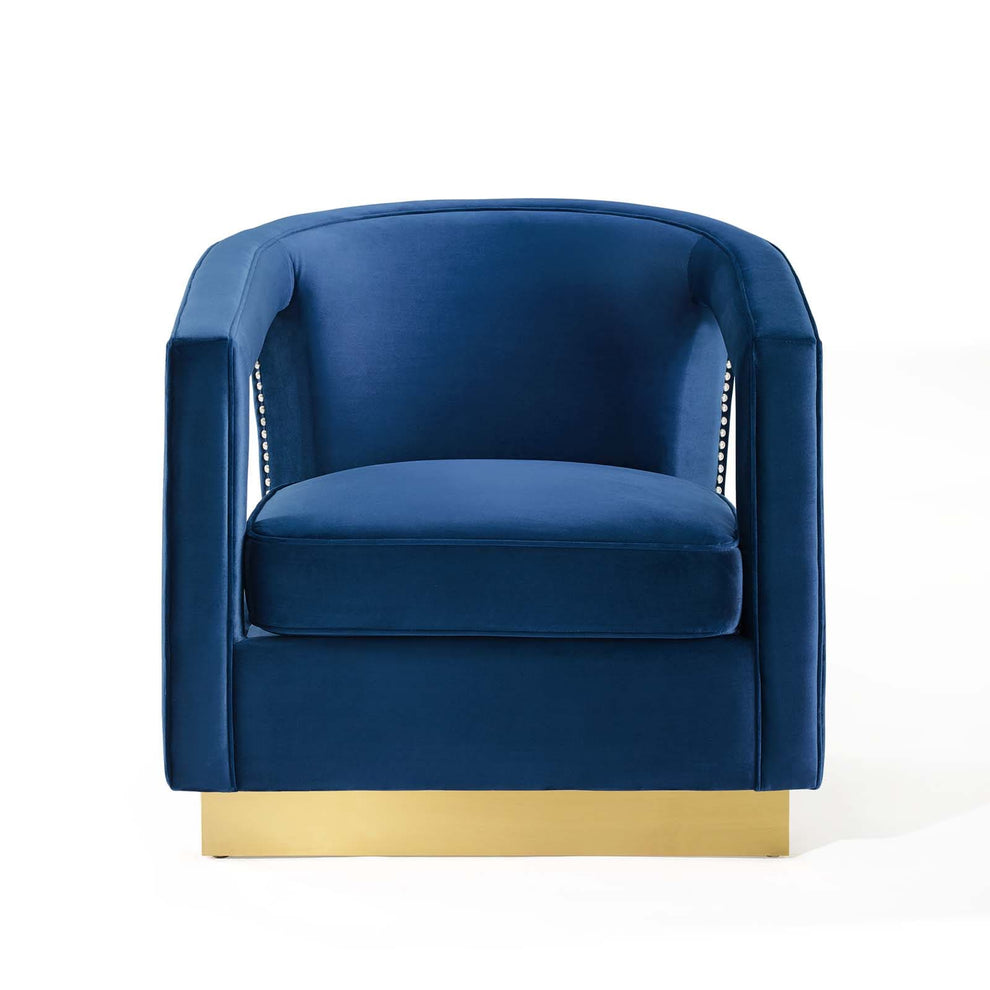Modway Frolick Performance Velvet Armchair - EEI-3888 | Armchairs | Modishstore - 28