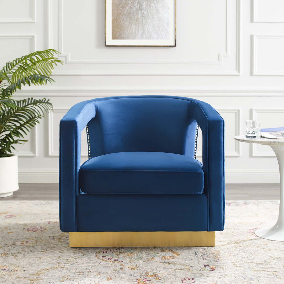 Modway Frolick Performance Velvet Armchair - EEI-3888 | Armchairs | Modishstore - 23