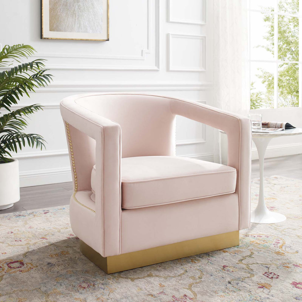 Modway Frolick Performance Velvet Armchair - EEI-3888 | Armchairs | Modishstore - 31