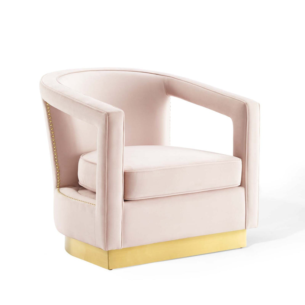 Modway Frolick Performance Velvet Armchair - EEI-3888 | Armchairs | Modishstore - 32