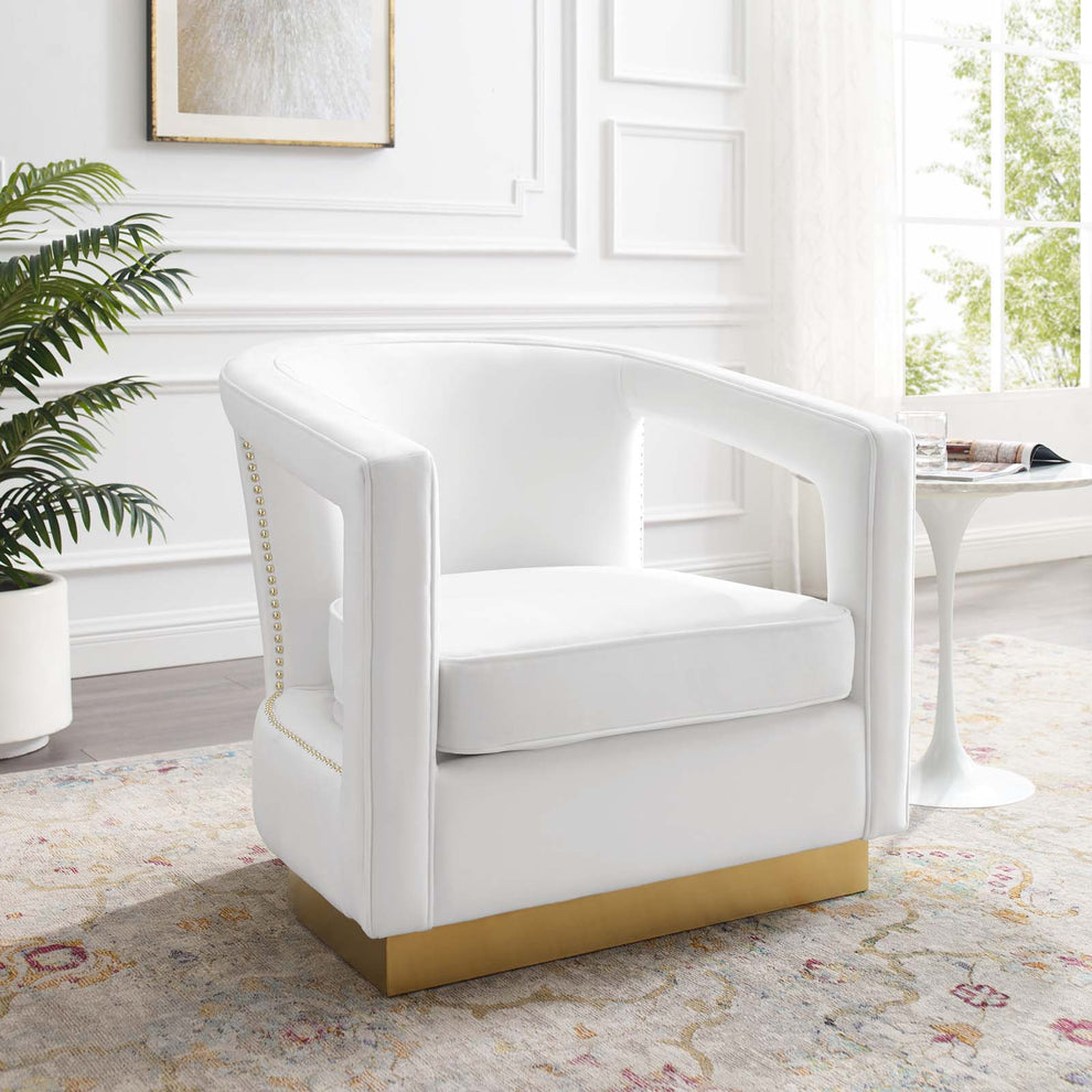 Modway Frolick Performance Velvet Armchair - EEI-3888 | Armchairs | Modishstore - 40