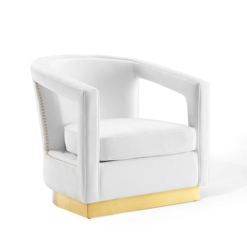 Modway Frolick Performance Velvet Armchair - EEI-3888 | Armchairs | Modishstore - 41