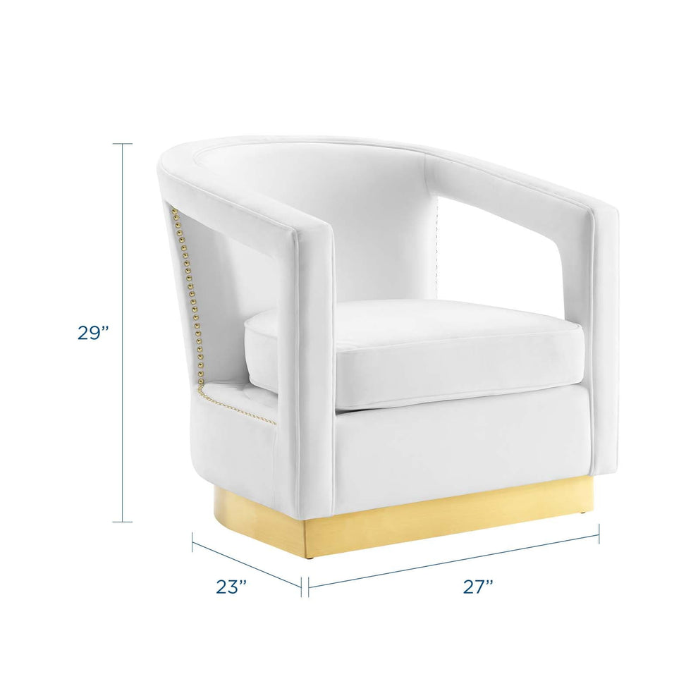 Modway Frolick Performance Velvet Armchair - EEI-3888 | Armchairs | Modishstore - 42